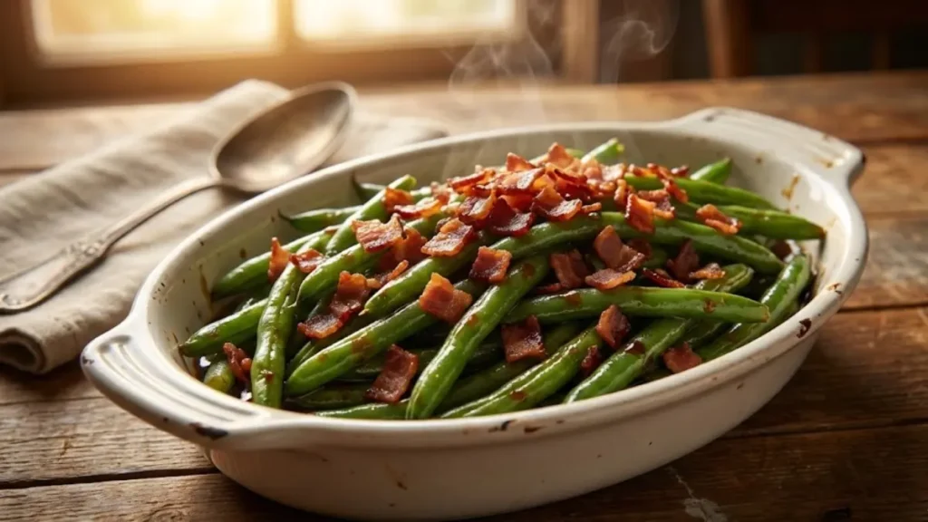 Crack Green Beans Recipe 13 Crack green beans recipe with crispy bacon in a sweet and savory brown sugar sauce