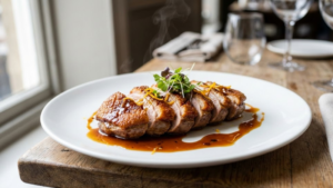 Duck and Sauce Recipe 15 Duck and sauce recipe with crispy pan-seared duck breast drizzled in rich homemade sauce