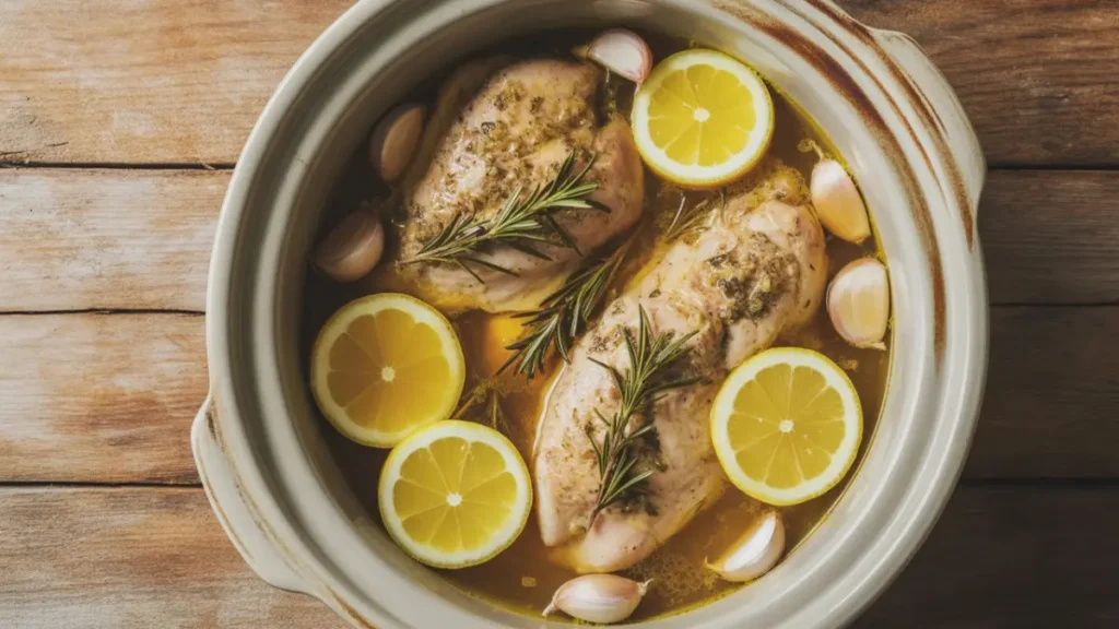 5 Easy & Healthy Crockpot Recipes Perfect for Weight Loss 13 Healthy crockpot chicken bowl with quinoa, spinach, and avocado slices - Healthy Crockpot Recipes