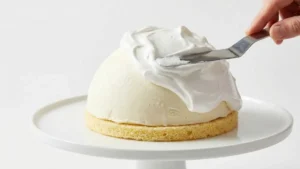 Mark Beahm Baked Alaska Recipe: The No-Fail Ice Cream Dessert Everyone Loves 17 Assembling baked Alaska with meringue