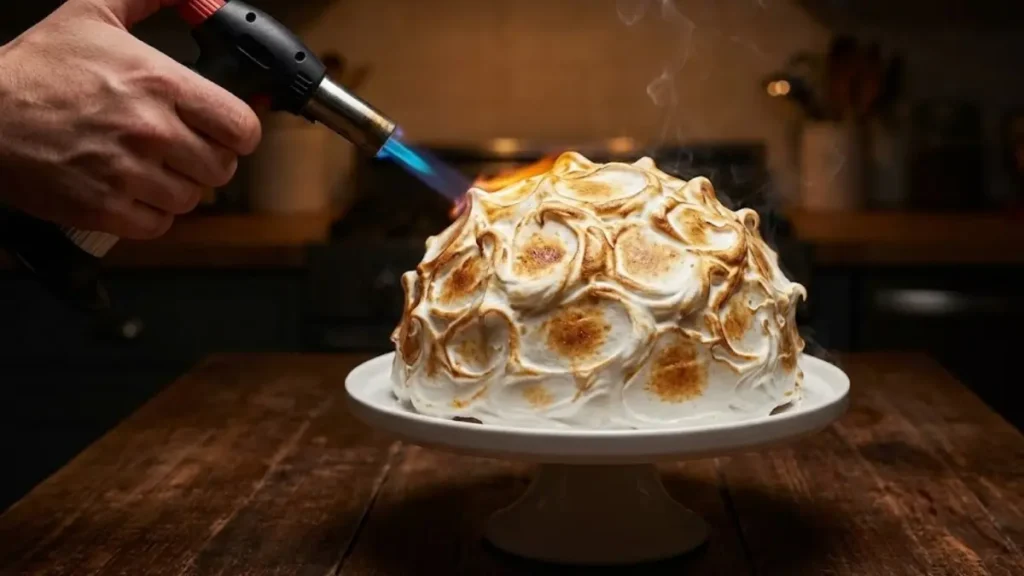 Mark Beahm Baked Alaska Recipe: The No-Fail Ice Cream Dessert Everyone Loves 12 Mark Beahm baked Alaska recipe with golden toasted meringue