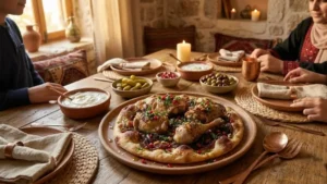 Authentic Palestinian Musakhan Recipe 21 Authentic Palestinian Musakhan ready to serve