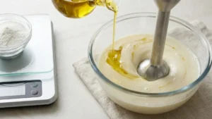 Molecular Gastronomy Recipes 15 Blending olive oil with sodium alginate for molecular gastronomy pearls