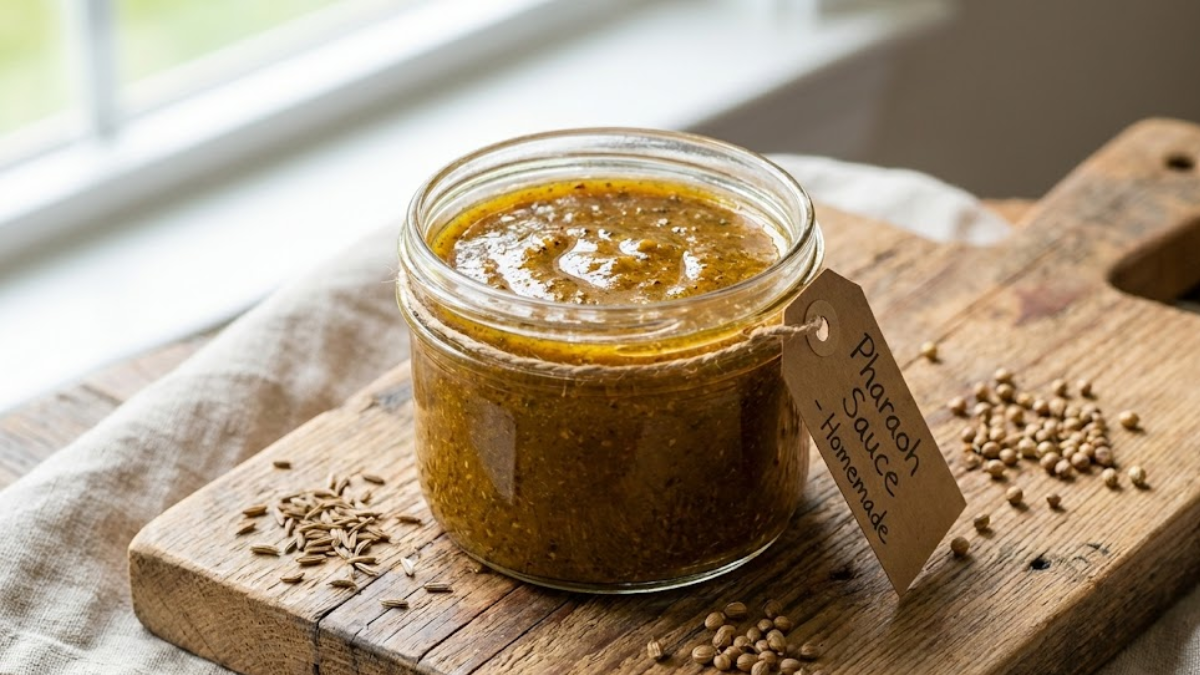 Pharaoh Sauce Recipe 13 Homemade Pharaoh sauce stored in glass jar