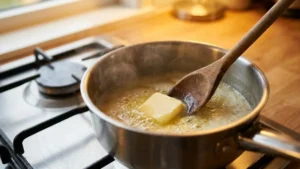 Valentine’s Day Crack Candy – The Sweet & Salty Treat Everyone Is Obsessed With 16 Melting butter in saucepan