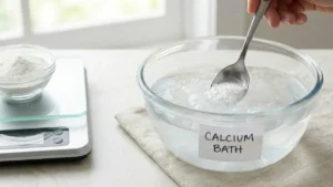 Molecular Gastronomy Recipes 16 Preparing calcium chloride bath for spherification technique