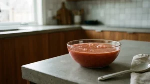 Molecular Gastronomy Recipes 16 Resting sodium alginate mixture before spherification