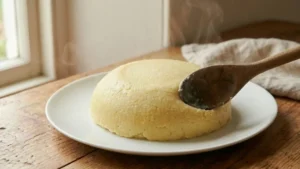 Recipe Ugali 22 Shaped ugali served on a plate