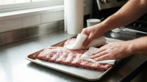 How to Bake Spare Ribs Recipe in the Oven 15 drying spare ribs before baking in the oven