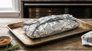 How to Bake Spare Ribs Recipe in the Oven 17 foil wrapped spare ribs ready for oven baking