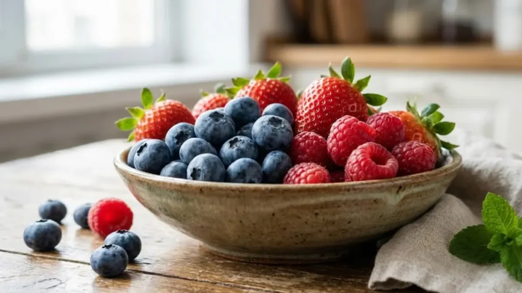 10 Foods That Promote Longevity: Science-Backed Diet for a Longer, Healthier Life 13 Berries such as blueberries and strawberries, antioxidant-rich foods that promote longevity