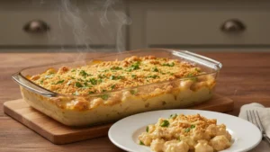Best Turbriskafil Recipe 22 Creamy baked turbriskafil served on plate.
