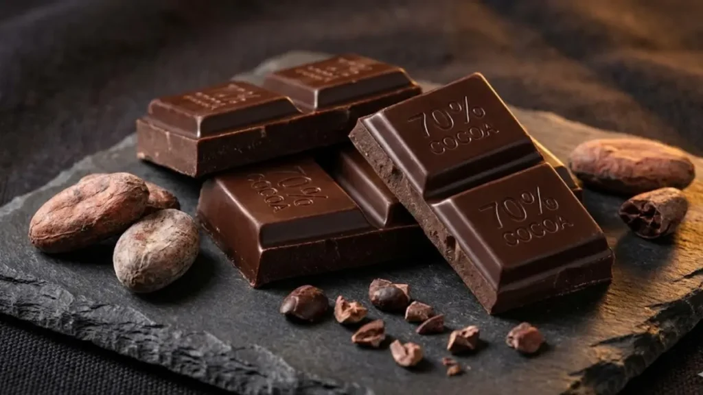 10 Foods That Promote Longevity: Science-Backed Diet for a Longer, Healthier Life 20 Dark chocolate with cocoa beans, antioxidant-rich food that supports longevity