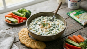 Knorr Spinach Dip Recipe – The Classic Creamy Party Dip Everyone Loves 10 Creamy Knorr spinach dip ready to serve