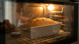 Stock’s Bakery Pound Cake Recipe 21 Pound cake baking in the oven.