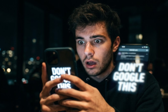 Shocked person reacting to viral internet search Alabama Hot Pocket meaning