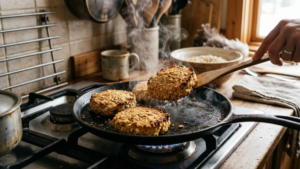 6 Beltane Recipes: Easy & Traditional Dishes for a Magical May Day Feast 10 Bannocks cooking on a skillet until golden brown