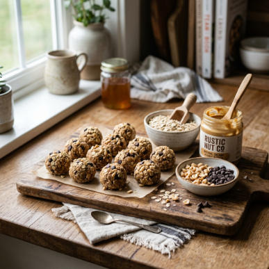 15 Protein Dessert Recipes: Healthy High-Protein Treats That Taste Amazing 15 Peanut butter protein balls on a serving board.